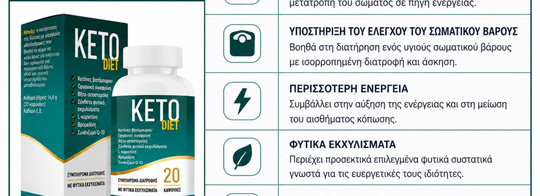 KETO DIET – σύνθεση, δράση και εμπειρίες